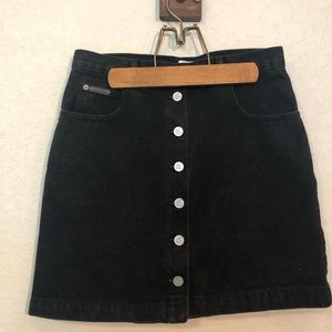 Calvin Klein Vintage Black denim skirt